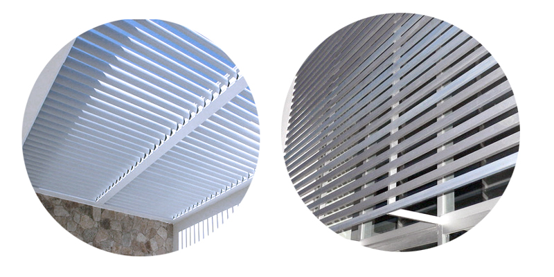 proteccion solar y climatización con aluminio