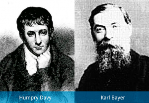 Humphry Davy y Karl Joseph Bayer