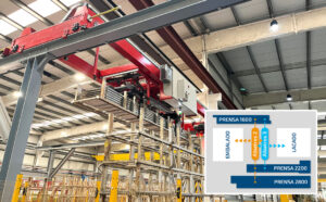 Puentes grúa Albatros con esquema AV Alumitran